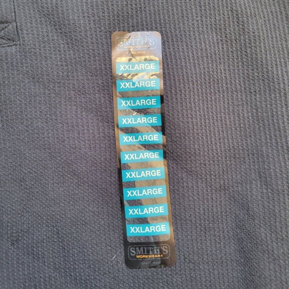 NWT Smith's Workwear Sherpa-Bonded Thermal Knit Henley Pullover Size XXL - Picture 4 of 12